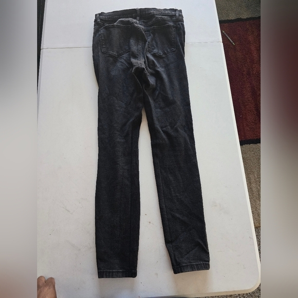 Ny&C Jeans Women Size 6 Black 28x30 Light Wash High Rise Distressed Skinny - Picture 10 of 11
